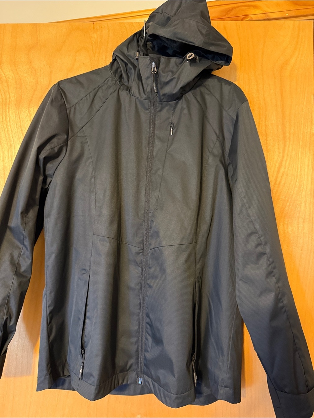 Women’s Hooded Black Waterproof Jacket